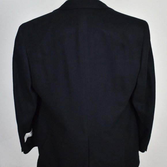 NWT 43R Brooks Brothers 100% CAMELHAIR Black COAT - Picture 3 of 8